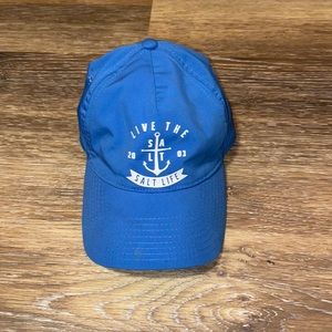 Blue salt life hat.